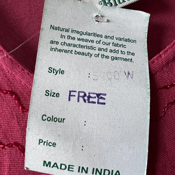 Venice Blue Dress Womens One Size Pink Embroidered Rayon Handkerchief Hem Boho - Picture 8 of 15